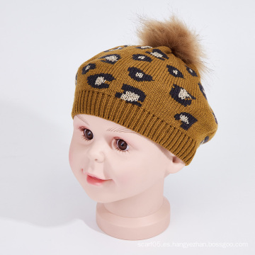 gorro de punto de boina tejida para bebé para bebé